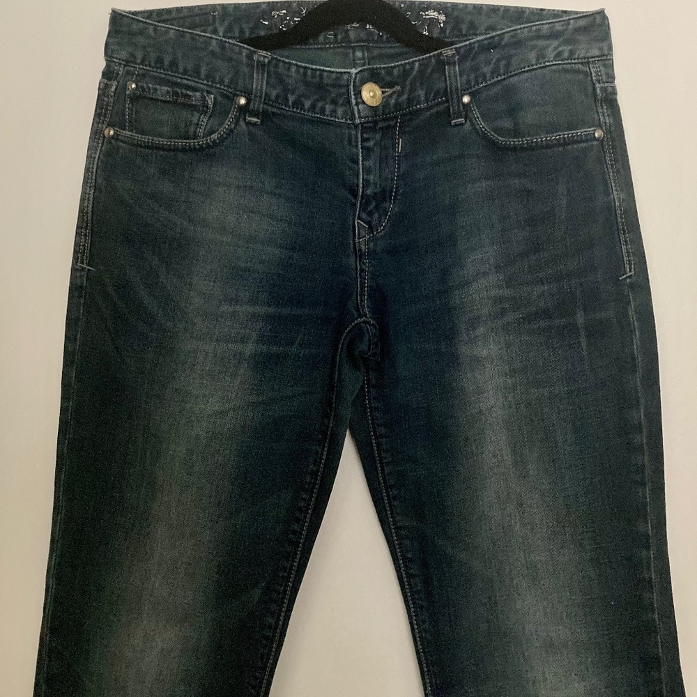 Express Vintage Low Rise Flare Jeans / Size 8